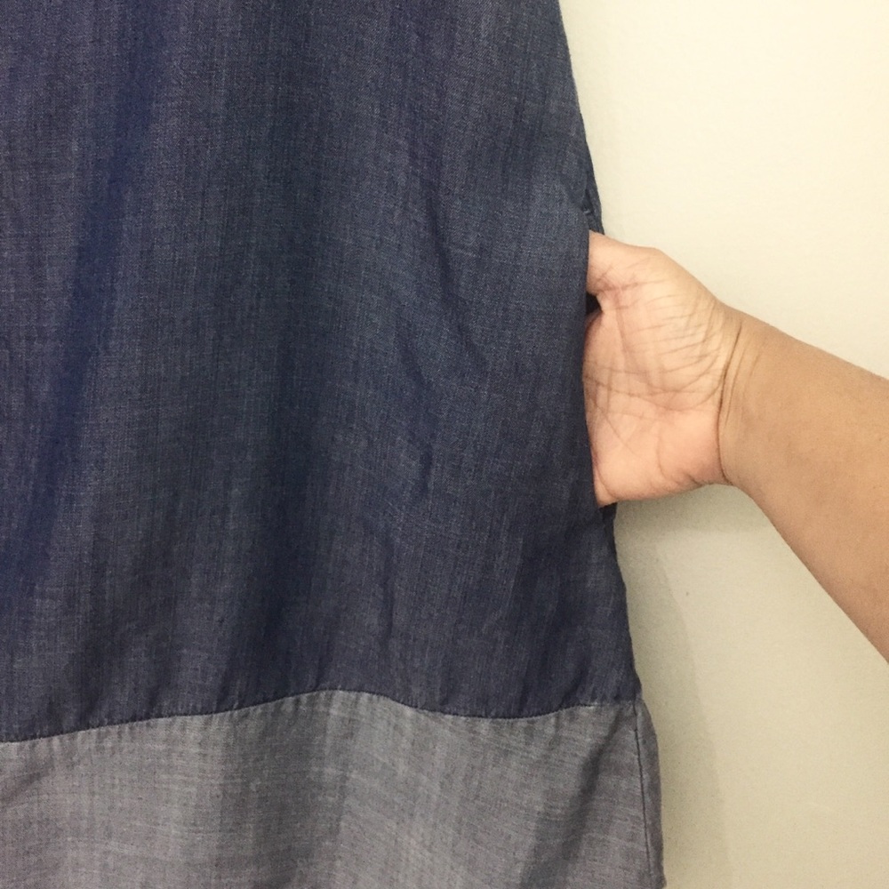 Cato Chambray Off the Shoulder Dress Size XS - Picture 6 of 7